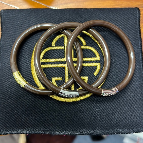 Budhagirl Jewelry - BudhaGirl All Weather Chocolate Bangles Three Kings Collection (3)